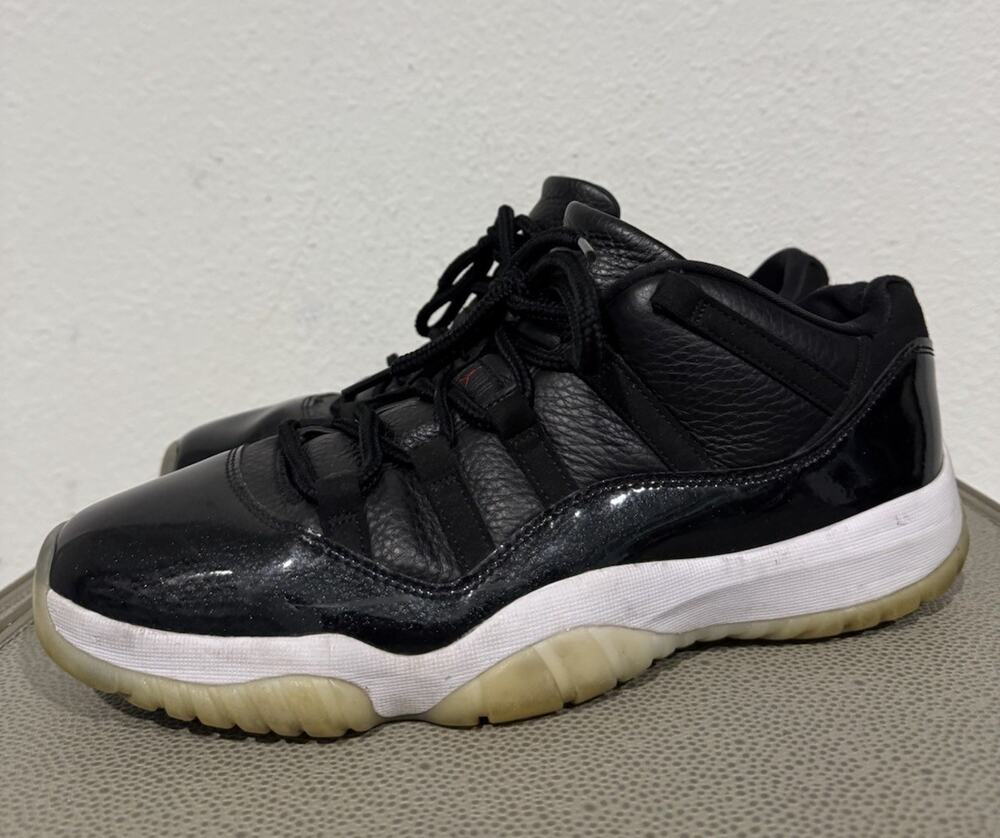Air Jordan 11 Retro Low '72-10' Men's Size 12 Pre-owned Sneakers AV2187-001